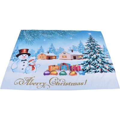 HEAT Weihnachtsteppich Mit Schneemann-motiv, Wandbehang Für Das Wohnzimmer, 230 X 180 Cm / 90,6 X 70,9 Zoll HEAT Weihnachtsteppich Mit Schneemann-motiv, Wandbehang Für Das Wohnzimmer, 230 X 180 Cm / 90,6 X 70,9 Zoll