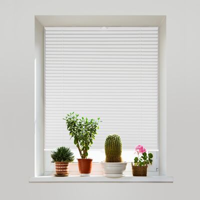 Plissee Ohne Bohren Verdunkelung, Fenster Plissee Klemmfix Jalousie, Weiß, 90x120cm - Sekey Plissee Ohne Bohren Verdunkelung, Fenster Plissee Klemmfix Jalousie, Weiß, 90x120cm - Sekey