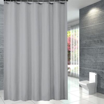 OEM Duschvorhang – Schimmelresistent, Grau, Klein, Polyester, Wasserdicht, Maschinenwaschbar, 80 X 180 Cm, Mit Haken OEM Duschvorhang – Schimmelresistent, Grau, Klein, Polyester, Wasserdicht, Maschinenwaschbar, 80 X 180 Cm, Mit Haken