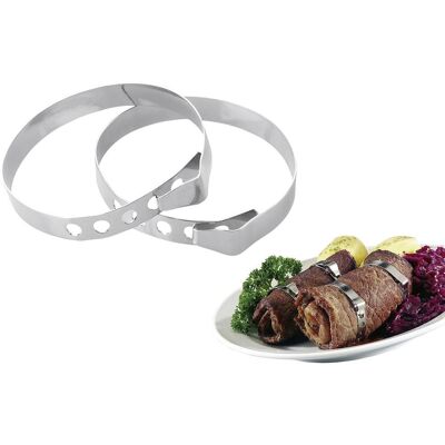 WESTMARK Set aus 6 Edelstahl Rouladenringen - Küchenhelfer WESTMARK Set aus 6 Edelstahl Rouladenringen - Küchenhelfer