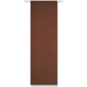 ARSVITA Flächenvorhang blickdicht - Schiebegardine in BxL 60x245cm ( Braun ) - ohne Flächenvorhangtechnik - Gardine, Vorhang mit Klettband - Braun
