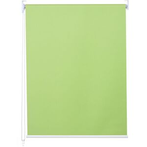 Rollo HHG 277, Fensterrollo Seitenzugrollo Jalousie, Sonnenschutz Verdunkelung blickdicht 60x160cm hellgrün - green