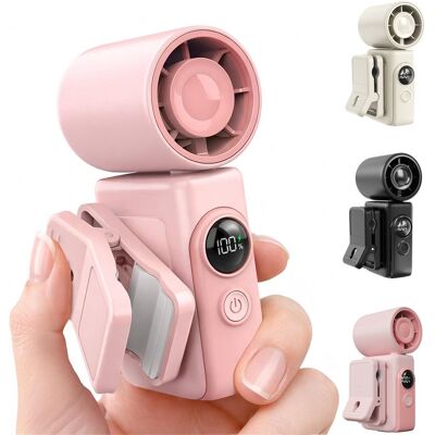 OEM 2-in-1-tragbarer Ventilator Mit Clip – 9 Cm – 13.500 U/min Turbo – Handventilator – Lcd-display – Für Kinderwagen, Schreibtisch, Reisen, Spaziergänge – Pink OEM 2-in-1-tragbarer Ventilator Mit Clip – 9 Cm – 13.500 U/min Turbo – Handventilator – Lcd-display – Für Kinderwagen, Schreibtisch, Reisen, Spaziergänge – Pink