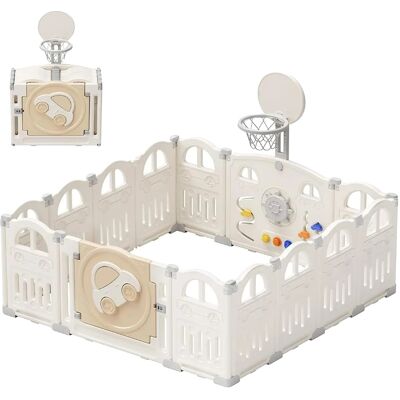 OEM Laufgitter Für Babys, Verstellbares Design, Sicherer Und Rutschfester Boden, Weiss OEM Laufgitter Für Babys, Verstellbares Design, Sicherer Und Rutschfester Boden, Weiss