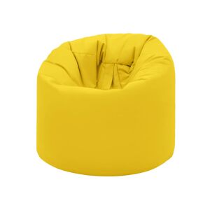 Runder Sitzsack für drinnen/außen, wasserdichter Sitzsack zum Entspannen, XXL-Sitzsack mit Füllung - Gelb - Ready Steady Bed