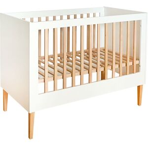 ATB Weißes Babybett Aus Holz - 120x60 Cm Ila Graues Babybett Aus Holz 2 In 1 - 120x60 Cm Ila ATB Weißes Babybett Aus Holz - 120x60 Cm Ila Graues Babybett Aus Holz 2 In 1 - 120x60 Cm Ila