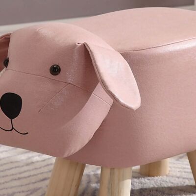 HEAT Niedrige Holzhocker Für Kinder, Niedliche Kleine Hundeförmige Hocker, Rosa, Für Zuhause Und Kinderzimmer HEAT Niedrige Holzhocker Für Kinder, Niedliche Kleine Hundeförmige Hocker, Rosa, Für Zuhause Und Kinderzimmer