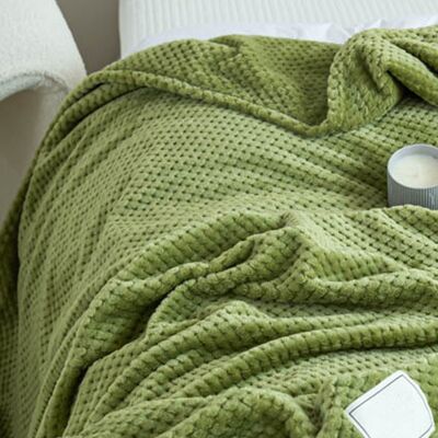 HEAT Kühlende Decke Aus Weichem Fleece Mit Jacquardmuster, Ideal Für Den Sommer, Für Ein Nickerchen Auf Dem Sofa, Im Bett Oder Am Schreibtisch. Grün, 100 X 120 Cm. HEAT Kühlende Decke Aus Weichem Fleece Mit Jacquardmuster, Ideal Für Den Sommer, Für Ein Nickerchen Auf Dem Sofa, Im Bett Oder Am Schreibtisch. Grün, 100 X 120 Cm.