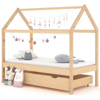 Kinderbett Mit Schublade Massivholz Kiefer 80x160 Cm Vidaxl Kinderbett Mit Schublade Massivholz Kiefer 80x160 Cm Vidaxl