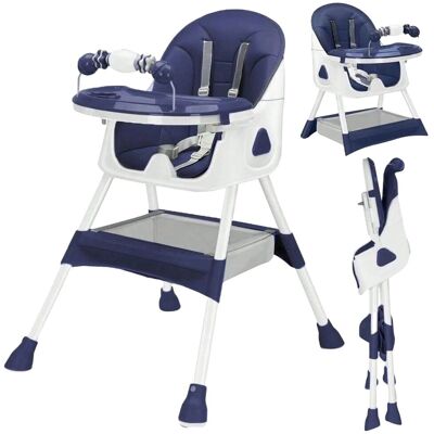 OEM Hochstuhl, Höhenverstellbar, Abnehmbares Tablett, Blau OEM Hochstuhl, Höhenverstellbar, Abnehmbares Tablett, Blau