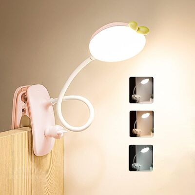 SUPERMARKET Anstecklampe Für Kinder, Dimmbare, Wiederaufladbare Led-leselampe Für Bücher, Flexible 360°-touch-nachtleselampe, 2400 Mah, Kabellose Usb-schreibtischlampe Für Bett, Schreibtisch, Tisch, Rosa SUPERMARKET Anstecklampe Für Kinder, Dimmbare, Wiederaufladbare Led-leselampe Für Bücher, Flexible 360°-touch-nachtleselampe, 2400 Mah, Kabellose Usb-schreibtischlampe Für Bett, Schreibtisch, Tisch, Rosa