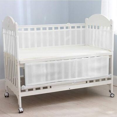HEAT 2er-set Babybett-schutzpolster, Atmungsaktives Netzgewebe, Stoßdämpfende Barriere, Sicheres Bettkissen HEAT 2er-set Babybett-schutzpolster, Atmungsaktives Netzgewebe, Stoßdämpfende Barriere, Sicheres Bettkissen