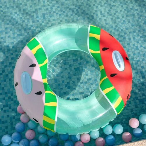 RHAFAYRE Schwimmboje, Aufblasbare Poolschwimmer, Schwimmspielzeug in Wassermelonenform, Sommerspielzeug für Schwimmbad, Strand, Poolparty-Dekorationen (90 cm)