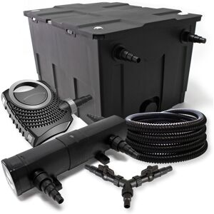 WILTEC Sunsun Komplettset: Cbf-550 Teichfilter Bis 60000 L Teichfilteranlage Als Durchlauffilter, Ctf-8000 Teichpumpe 8000l/h 70w, Cuv-224 Teichklärer Uvc Klärer Mit 24w, 25m Teichschlauch 25 Mm, Y-verteiler WILTEC Sunsun Komplettset: Cbf-550 Teichfilter Bis 60000 L Teichfilteranlage Als Durchlauffilter, Ctf-8000 Teichpumpe 8000l/h 70w, Cuv-224 Teichklärer Uvc Klärer Mit 24w, 25m Teichschlauch 25 Mm, Y-verteiler