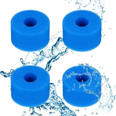 OEM 4x Filtre Mousse, Type S1, Lavable, 108x73mm, Intex, Bestway OEM 4x Filtre Mousse, Type S1, Lavable, 108x73mm, Intex, Bestway