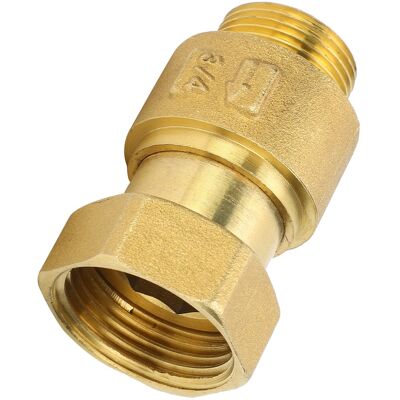 HEAT Rückschlagventil Aus Messing, 1-wege-wasserzählergewinde, Rückflusskontrollwerkzeug Dn20x25 HEAT Rückschlagventil Aus Messing, 1-wege-wasserzählergewinde, Rückflusskontrollwerkzeug Dn20x25