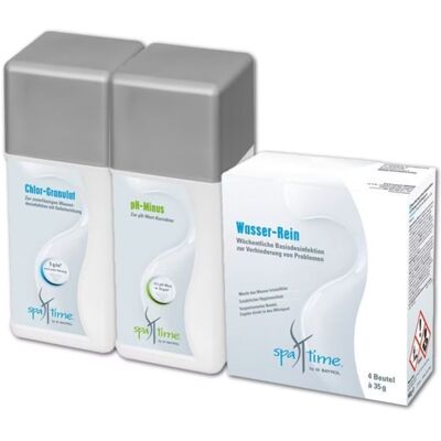 BAYROL Spatime Set Chlor Granulat + Ph-minus + Wasser-rein BAYROL Spatime Set Chlor Granulat + Ph-minus + Wasser-rein