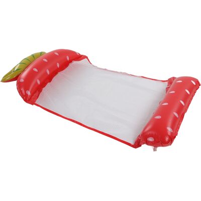 HEAT Aufblasbare Wasserhängematte, Schwimmliege, Multifunktionaler Schwimmstuhl, Poolzubehör, Erdbeermuster HEAT Aufblasbare Wasserhängematte, Schwimmliege, Multifunktionaler Schwimmstuhl, Poolzubehör, Erdbeermuster