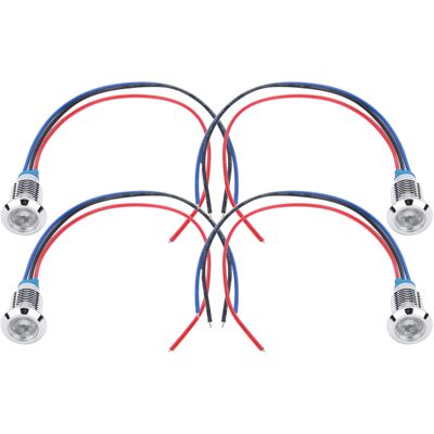 HEAT Sets Vorverdrahtete Runde Leds, Wasserdicht, 2-farbige Kontrollleuchte, Gemeinsame Anode, 10 Mm, 1224 V (rot Und Blau) HEAT Sets Vorverdrahtete Runde Leds, Wasserdicht, 2-farbige Kontrollleuchte, Gemeinsame Anode, 10 Mm, 1224 V (rot Und Blau)