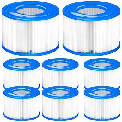 SANS MARQUE Typ S1 Filter Kompatibel Mit Intex Purespa, Whirlpoolfilter Für Spa 29001e, Easy Set Poolfilterkartuschen Für Whirlpools Und Badewannen, 8er-pack SANS MARQUE Typ S1 Filter Kompatibel Mit Intex Purespa, Whirlpoolfilter Für Spa 29001e, Easy Set Poolfilterkartuschen Für Whirlpools Und Badewannen, 8er-pack