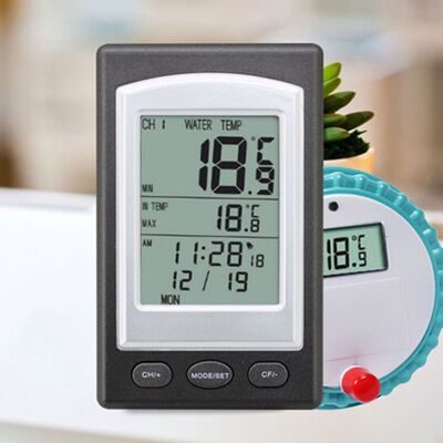 JUTE Kabelloses Schwimmthermometer Für Pools Und Whirlpools Kabellose Thermometerboje Für Pools Und Whirlpools JUTE Kabelloses Schwimmthermometer Für Pools Und Whirlpools Kabellose Thermometerboje Für Pools Und Whirlpools