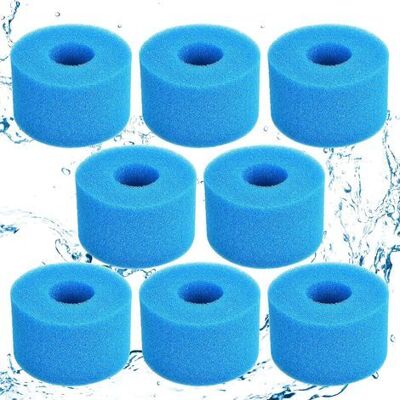 SANS MARQUE 8 Pièces Éponge Filtrante Type S1, Mousse Pour Filtre Piscine, Réutilisables Et Lavables, Filtre En Mousse Pour Spa, Piscine, Jacuzzi-karteo SANS MARQUE 8 Pièces Éponge Filtrante Type S1, Mousse Pour Filtre Piscine, Réutilisables Et Lavables, Filtre En Mousse Pour Spa, Piscine, Jacuzzi-karteo