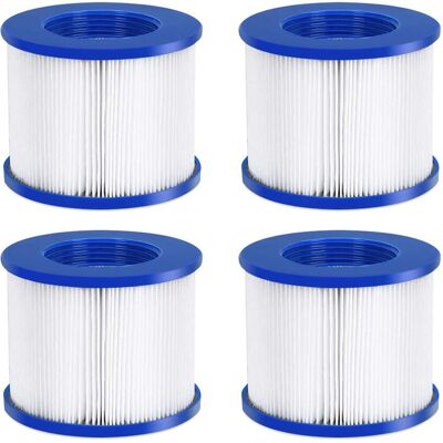 SANS MARQUE Aquaspa Easy Set Pool Spa Hot Tub Filter Replacement Cartridges For Type Pmspa-p154grey/black/white/wine, Fold White Filter Paper For Many Massage Pool Models(4 Pc) SANS MARQUE Aquaspa Easy Set Pool Spa Hot Tub Filter Replacement Cartridges For Type Pmspa-p154grey/black/white/wine, Fold White Filter Paper For Many Massage Pool Models(4 Pc)