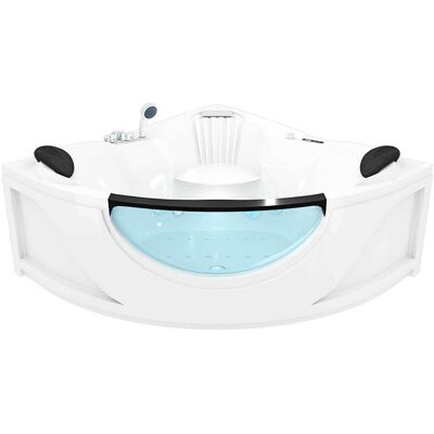 Acquavapore - Whirlpool Vollausstattung Pool Badewanne Eckwanne Wanne W25h-th-sc 150x150cm Mit Heizung, Aktive Schlauch-reinigung Acquavapore - Whirlpool Vollausstattung Pool Badewanne Eckwanne Wanne W25h-th-sc 150x150cm Mit Heizung, Aktive Schlauch-reinigung