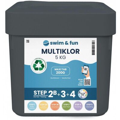 Swim & Fun MultiKlor Maxi Pooltabletten - Wasserpflege - 20.000L Swim & Fun MultiKlor Maxi Pooltabletten - Wasserpflege - 20.000L