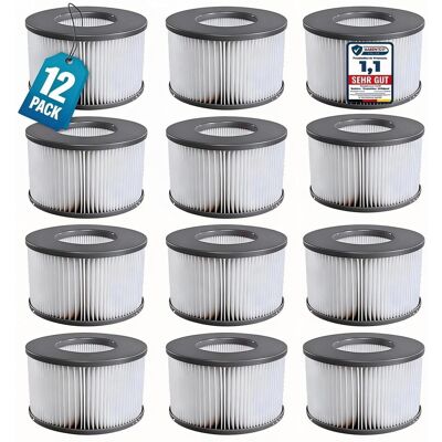 SANS MARQUE 12er Set Ersatzfilter Für Mspa Whirlpool-filter-kartuschen, Filter Für Whirlpoal, Für Heiße U-boote Und Spa, Für Aufblasbare Pools - Wasserfilter Modell Ab 2020 SANS MARQUE 12er Set Ersatzfilter Für Mspa Whirlpool-filter-kartuschen, Filter Für Whirlpoal, Für Heiße U-boote Und Spa, Für Aufblasbare Pools - Wasserfilter Modell Ab 2020