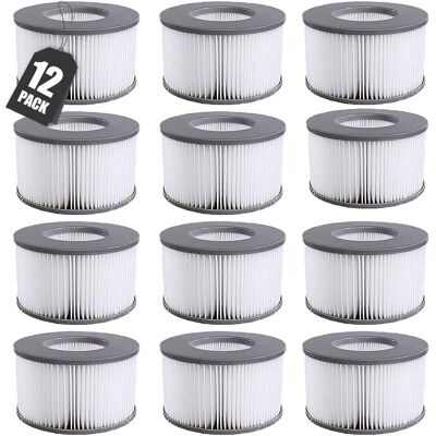 SANS MARQUE Kgc Ersatz Filterkartuschen Für Mspa Filter, Ersatzfilter Kompatibel Mit Whirlpool Mspa Modelle Ab 2020, Filterkartusche Wasserfilter Für Aufblasbare Pools,heiße U-boote Und Spa (12 Pcs) SANS MARQUE Kgc Ersatz Filterkartuschen Für Mspa Filter, Ersatzfilter Kompatibel Mit Whirlpool Mspa Modelle Ab 2020, Filterkartusche Wasserfilter Für Aufblasbare Pools,heiße U-boote Und Spa (12 Pcs)