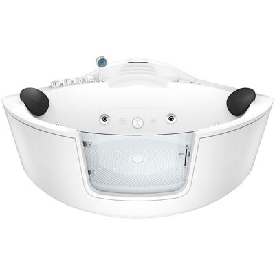 Acquavapore - Whirlpool Pool Badewanne Eckwanne Wanne W60h-th 140x140cm Mit Tür Walk-in-pool Passive Schlauch-reinigung Acquavapore - Whirlpool Pool Badewanne Eckwanne Wanne W60h-th 140x140cm Mit Tür Walk-in-pool Passive Schlauch-reinigung