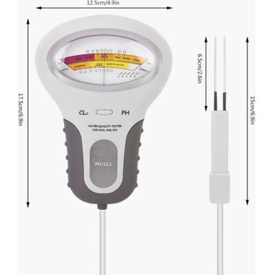 OEM Testeur Ph Et Chlore - Numérique Portable 2 En 1 - Pour Piscine Et Spa - Précision ±0,1 Ph Et ±0,1 Ppm Cl2 - 1 Unité OEM Testeur Ph Et Chlore - Numérique Portable 2 En 1 - Pour Piscine Et Spa - Précision ±0,1 Ph Et ±0,1 Ppm Cl2 - 1 Unité