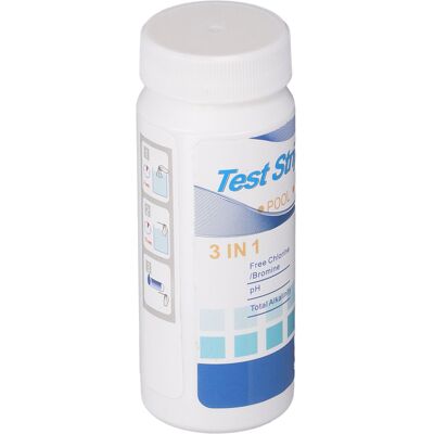 HEAT 200 Ph-teststreifen Für Aquarienwasser Und Pools Zur Bestimmung Von Chlor, Alkalinität, Brom Und Härte (3-in-1-teststreifen) HEAT 200 Ph-teststreifen Für Aquarienwasser Und Pools Zur Bestimmung Von Chlor, Alkalinität, Brom Und Härte (3-in-1-teststreifen)