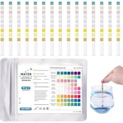OEM Ulisem50pcs 9 En 1 Test Eau Potable, Bandelettes De Test Ph Pour Eau De Piscine Et Spa, Bandelette Testeur Dureté De L'Eau Pour Aquarium, Pool Teststreifen Pour Analyse Ph Nitrites Chlore Dureté Pisci OEM Ulisem50pcs 9 En 1 Test Eau Potable, Bandelettes De Test Ph Pour Eau De Piscine Et Spa, Bandelette Testeur Dureté De L'Eau Pour Aquarium, Pool Teststreifen Pour Analyse Ph Nitrites Chlore Dureté Pisci
