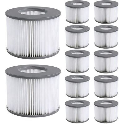 SANS MARQUE 12 Stück Ersatz Filterkartusche Für Mspa Whirlpool Filter Modellen Ab 2020 Ersatz Filter Für Mspa Filterkartusche Für Whirlpool, Filterkartusche Wasserfilter Für Aufblasbare Pools, Heiße U-boote, Spa SANS MARQUE 12 Stück Ersatz Filterkartusche Für Mspa Whirlpool Filter Modellen Ab 2020 Ersatz Filter Für Mspa Filterkartusche Für Whirlpool, Filterkartusche Wasserfilter Für Aufblasbare Pools, Heiße U-boote, Spa