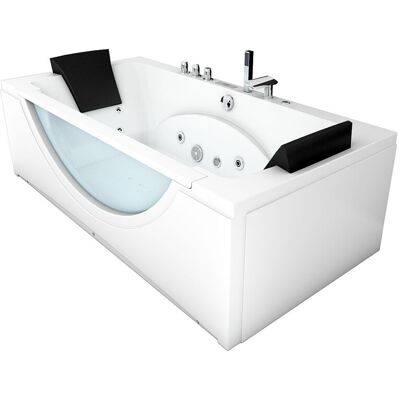 Acquavapore - Whirlpool Pool Badewanne Eckwanne Wanne W81h-a-sc 90x180cm Aktive Schlauch-reinigung Acquavapore - Whirlpool Pool Badewanne Eckwanne Wanne W81h-a-sc 90x180cm Aktive Schlauch-reinigung