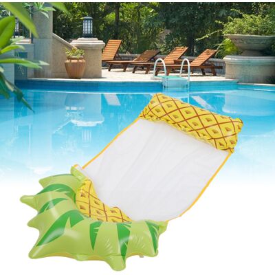 JUTE Faltbare Und Multifunktionale Aufblasbare Hängematte Mit Ananas-muster, Ideal Für Strand Und Pool. JUTE Faltbare Und Multifunktionale Aufblasbare Hängematte Mit Ananas-muster, Ideal Für Strand Und Pool.