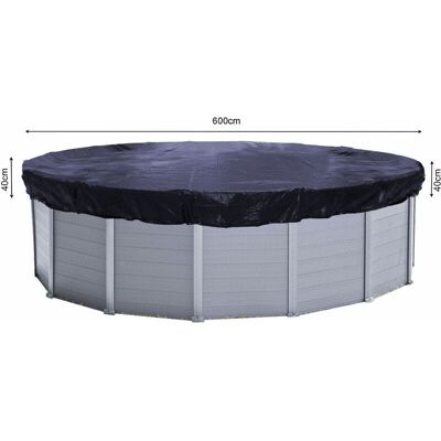 Quick-star - Solarplane Pool Ø 680cm Rund Für Pools 550-600 Cm Winterabdeckplane Poolabdeckung 200g/m² Schwarz Quick-star - Solarplane Pool Ø 680cm Rund Für Pools 550-600 Cm Winterabdeckplane Poolabdeckung 200g/m² Schwarz