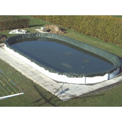 STEINBACH Ovalpoolabdeckplane - Grün - 550 x 360 cm - Winterabdeckplane STEINBACH Ovalpoolabdeckplane - Grün - 550 x 360 cm - Winterabdeckplane