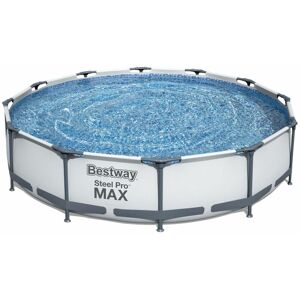Aufstellpool Bestway Frame Pool Steel Pro Max™ ø 366x76cm + Flowclear™ Filterpumpe