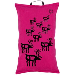 FINLAX Saunakissen Rentier & Sonne fuchsia