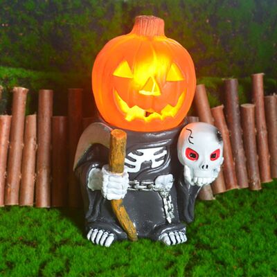 HEAT Kürbis Aus Kunstharz, Ritter, Halloween-dekoration, Leuchtende Laterne, Tischnachtlicht, Lampe Fürs Kinderzimmer, Veranda HEAT Kürbis Aus Kunstharz, Ritter, Halloween-dekoration, Leuchtende Laterne, Tischnachtlicht, Lampe Fürs Kinderzimmer, Veranda