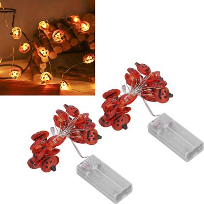 JUTE Lichterkette Aus Kürbisförmigem Kupferdraht Für Halloween, Ideal Zur Dekoration Einer Party Oder Eines Schlafzimmers. JUTE Lichterkette Aus Kürbisförmigem Kupferdraht Für Halloween, Ideal Zur Dekoration Einer Party Oder Eines Schlafzimmers.
