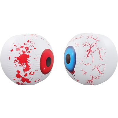 HEAT 2er-set Aufblasbare Gruseldekorationen Mit 12-farbig Verstellbarer Led-augapfellampe Für Halloween-partys (blau Und Rot) HEAT 2er-set Aufblasbare Gruseldekorationen Mit 12-farbig Verstellbarer Led-augapfellampe Für Halloween-partys (blau Und Rot)