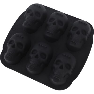 OEM Flexible Silikon-totenkopf-kuchenform, Ideal Für Halloween, Kekse, Pralinen, Bonbons Und Eiswürfel. OEM Flexible Silikon-totenkopf-kuchenform, Ideal Für Halloween, Kekse, Pralinen, Bonbons Und Eiswürfel.