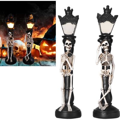 JUTE Miniatur-geisterkerze In Form Eines Totenkopfes Für Halloween, Geisterlampe, Retro-dekoration Für Die Familienparty JUTE Miniatur-geisterkerze In Form Eines Totenkopfes Für Halloween, Geisterlampe, Retro-dekoration Für Die Familienparty