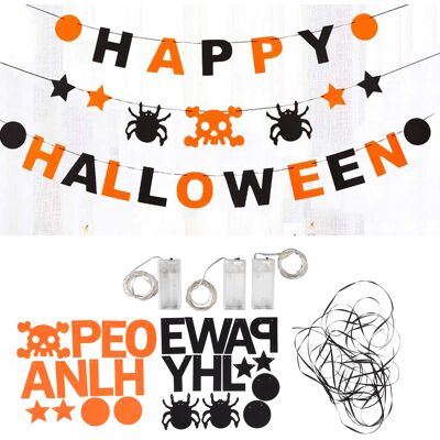 JUTE Dekorative Halloween-girlande Aus Kupferdraht, Led-lichterkette, Dekorationszubehör Für Einkaufszentren, Dekorative Led-lichterkette. JUTE Dekorative Halloween-girlande Aus Kupferdraht, Led-lichterkette, Dekorationszubehör Für Einkaufszentren, Dekorative Led-lichterkette.