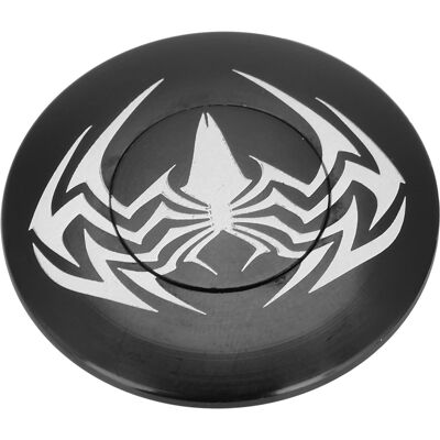 HEAT Cache-potence Rond À Motif Araignée Noir Pour Vtt (spider) HEAT Cache-potence Rond À Motif Araignée Noir Pour Vtt (spider)