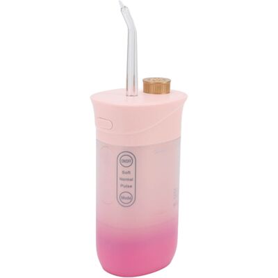 HEAT Elektrische Munddusche (220 Ml), 3 Modi, 4 Düsen, Tiefenreinigung, Kariesprophylaxe, Dental Jet Für Zähne Und Zahnfleisch, Rosa HEAT Elektrische Munddusche (220 Ml), 3 Modi, 4 Düsen, Tiefenreinigung, Kariesprophylaxe, Dental Jet Für Zähne Und Zahnfleisch, Rosa